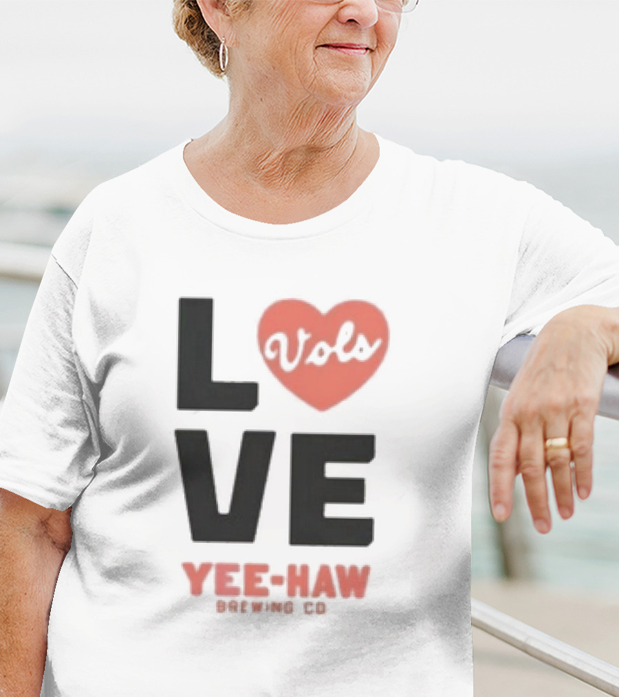 Love Vols Yee-Haw Brewing Co Tennessee Volunteers T-Shirt