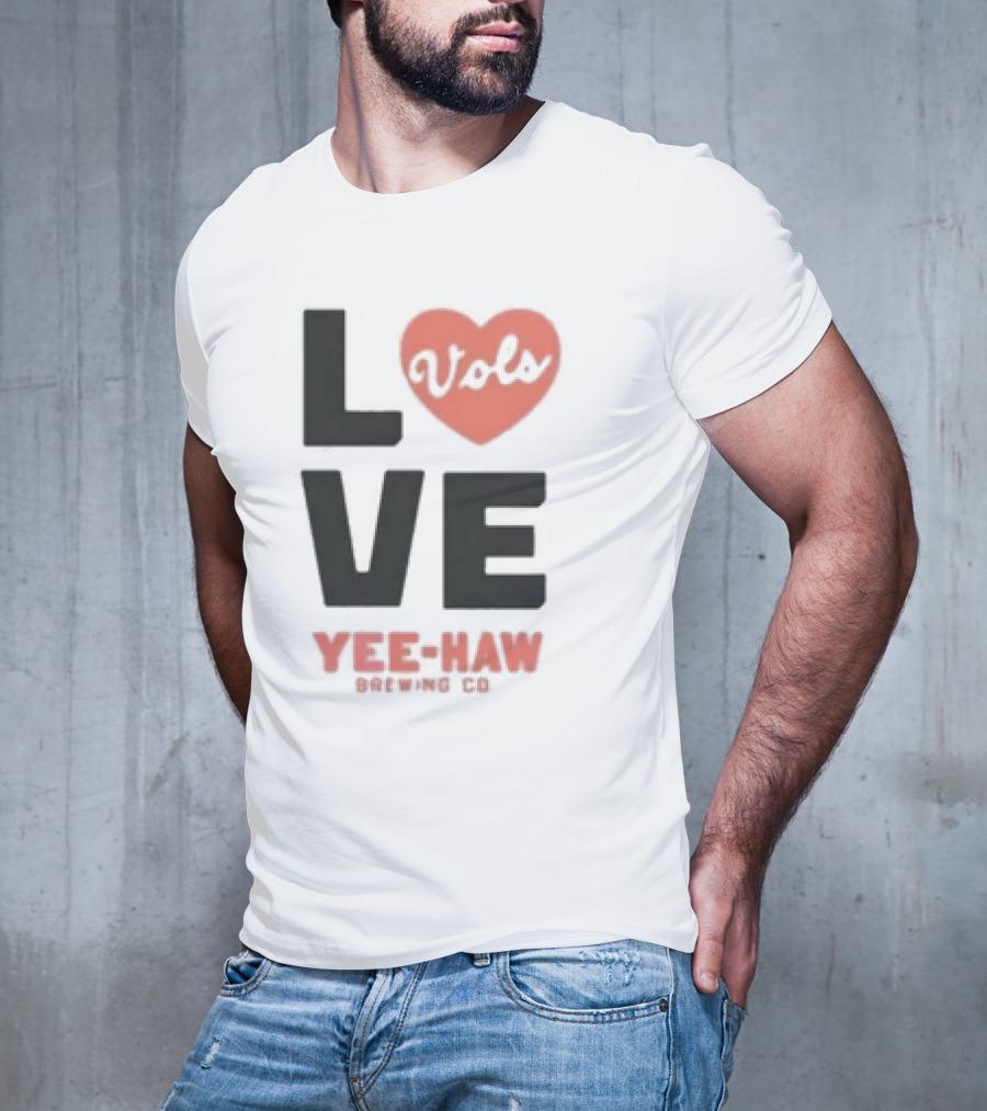 Love Vols Yee-Haw Brewing Co Tennessee Volunteers T-Shirt