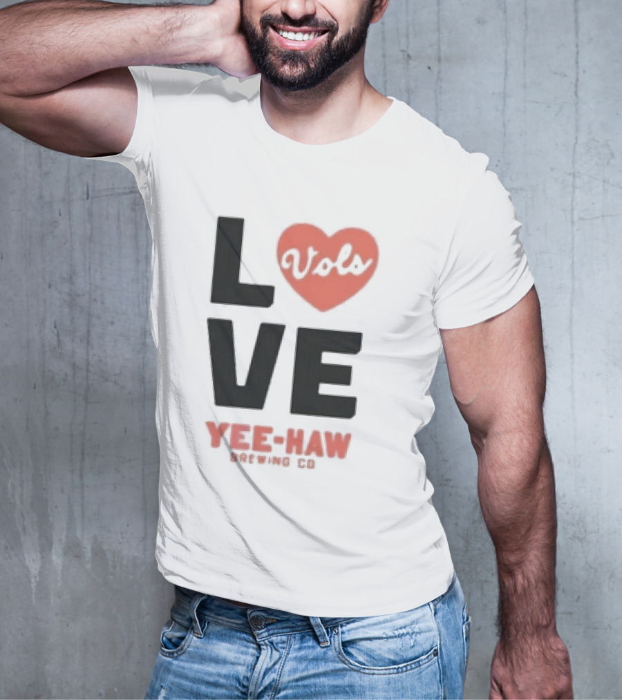 Love Vols Yee-Haw Brewing Co Tennessee Volunteers T-Shirt