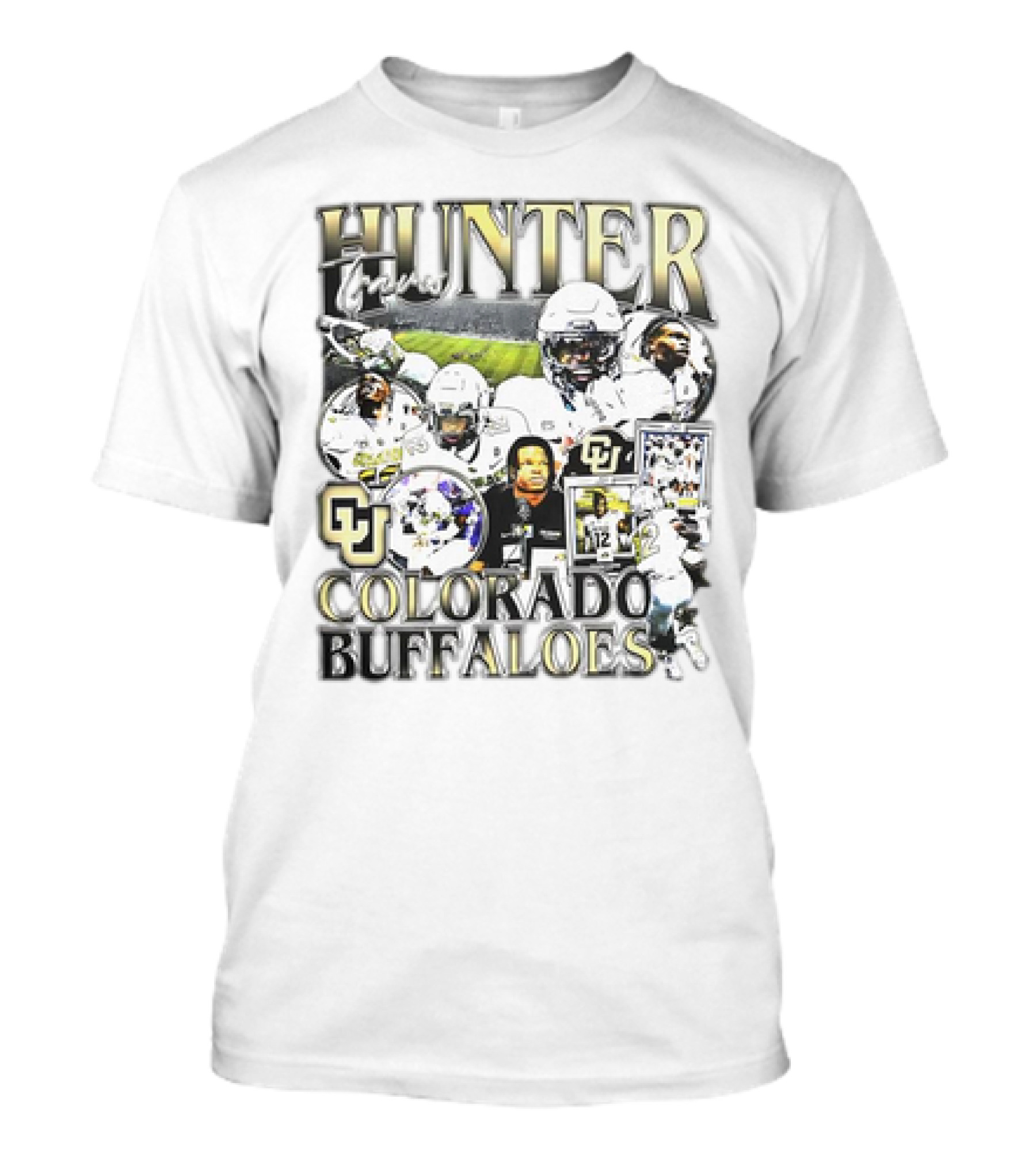 Hunter Travis #12 Colorado Buffaloes Football T-Shirt