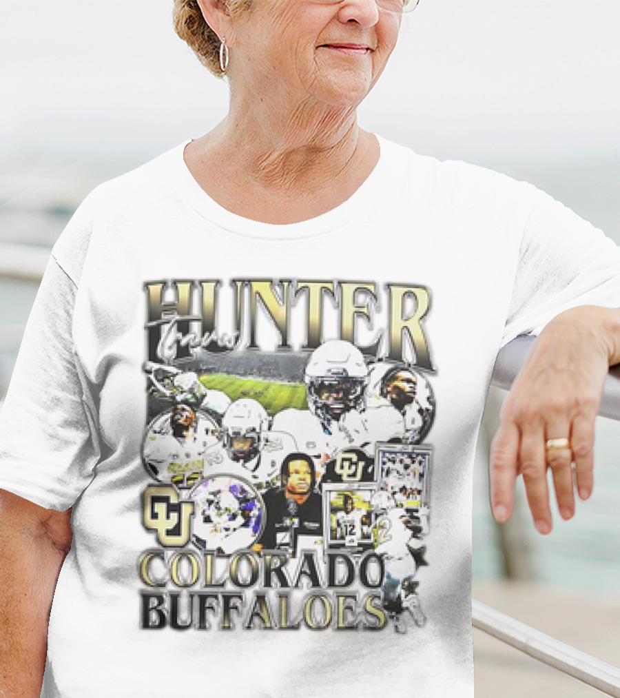 Hunter Travis #12 Colorado Buffaloes Football T-Shirt