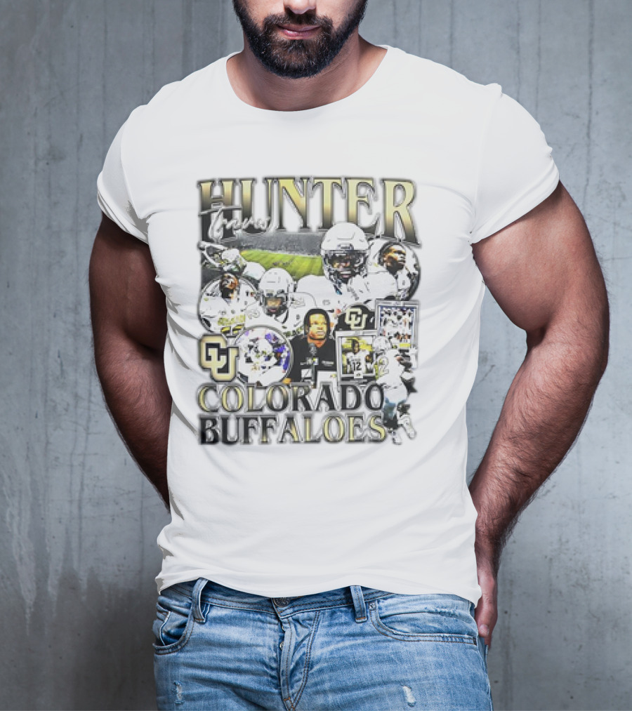 Hunter Travis #12 Colorado Buffaloes Football T-Shirt
