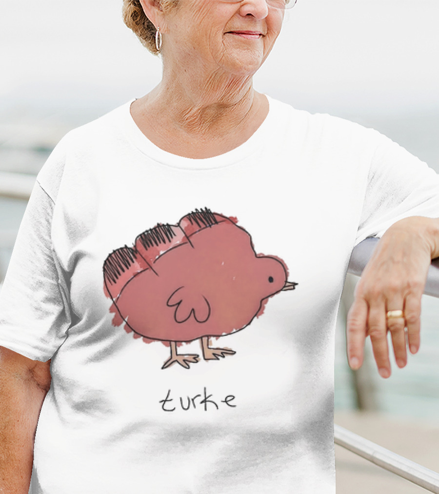 Turke Turkey Thanksgiving Turkey Drawing T-Shirt