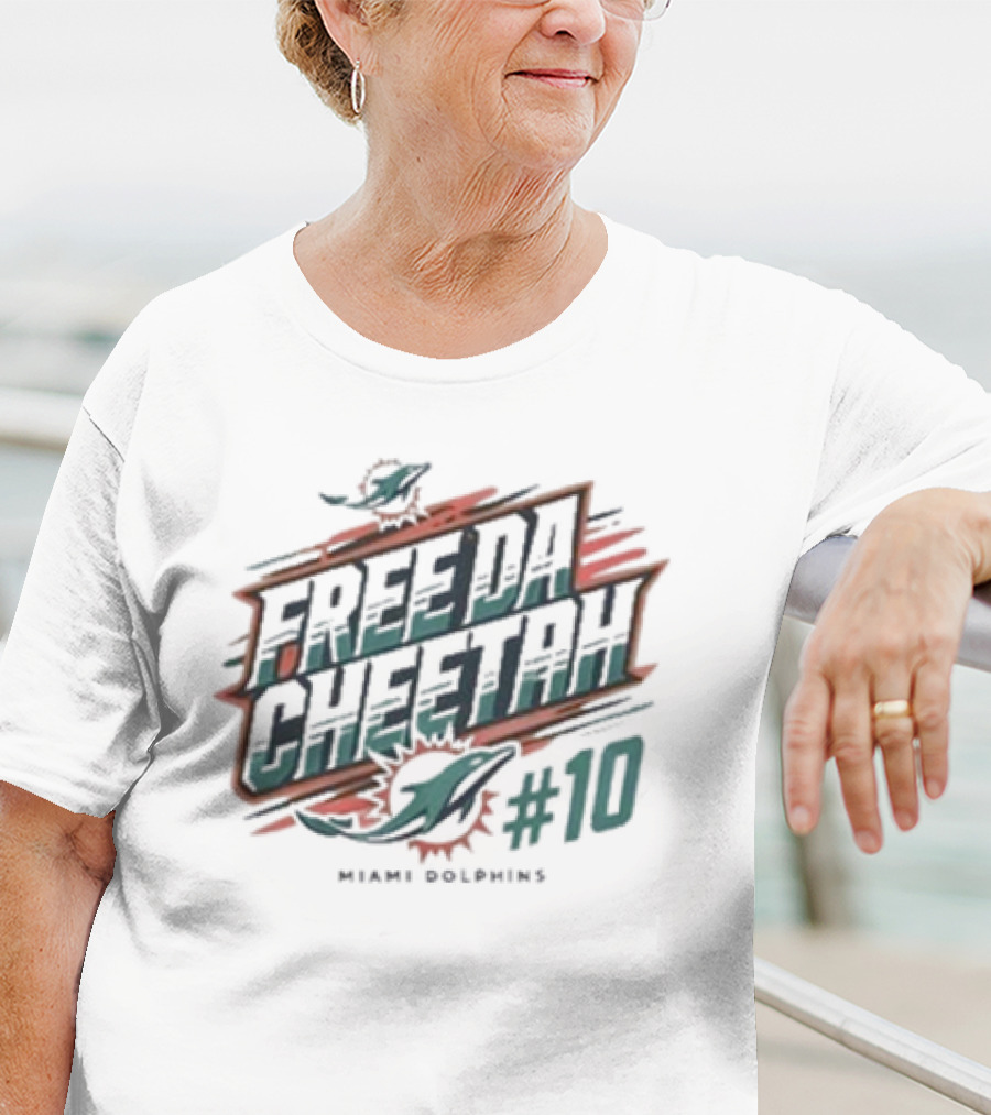 Free Da Cheetah Miami Dolphins #10 Tyreek Hill T-Shirt