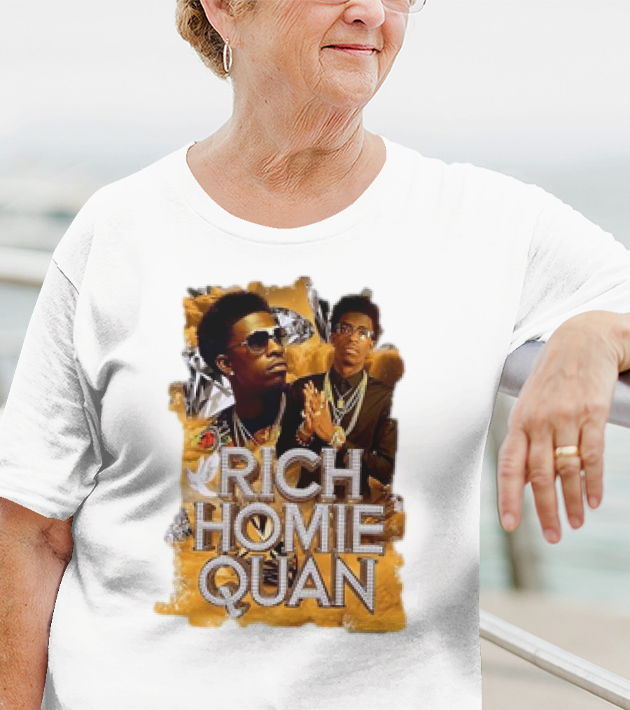 Rich Homie Quan Vintage Style Graphic Collage T-Shirt