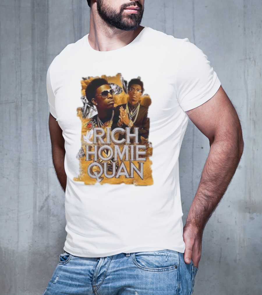 Rich Homie Quan Vintage Style Graphic Collage T-Shirt