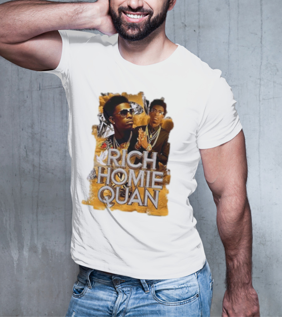 Rich Homie Quan Vintage Style Graphic Collage T-Shirt