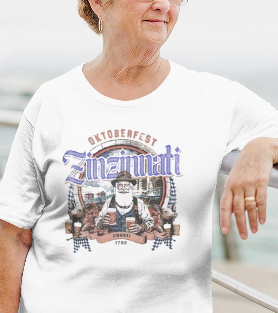 Oktoberfest Zinzinnati Prost 1788 Vintage Barrel Seal Cincinnati T-Shirt
