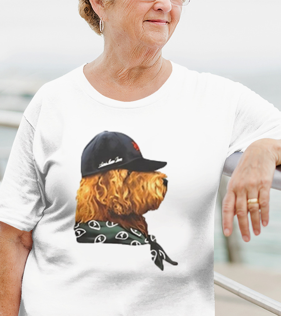 Aime Leon Dore Buddy Dog Wearing Cap And Scarf T-Shirt