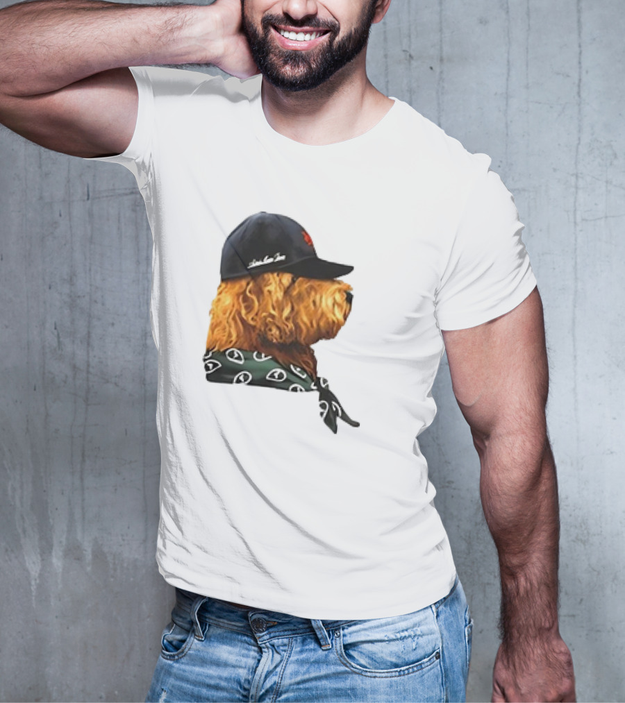 Aime Leon Dore Buddy Dog Wearing Cap And Scarf T-Shirt