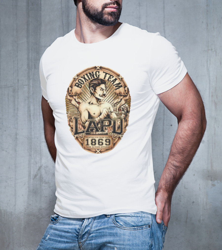 Boxing Team LAPD Fighting For Pride Since 1869 Side Action T-Shirt