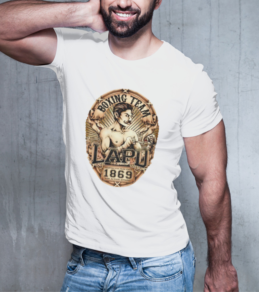 Boxing Team LAPD Fighting For Pride Since 1869 Side Action T-Shirt