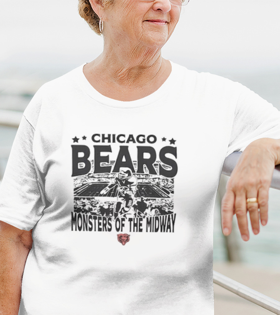 Chicago Bears Monsters Of The Midway Stadium T-Shirt