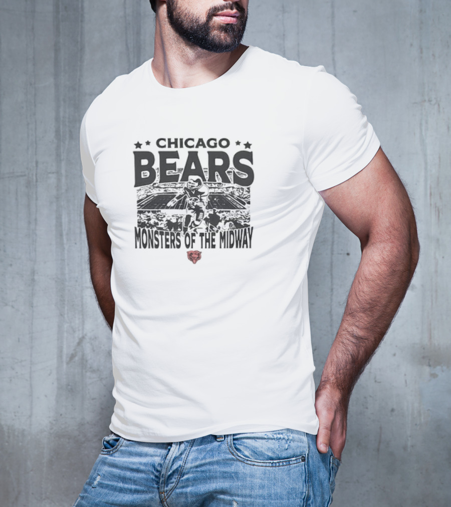 Chicago Bears Monsters Of The Midway Stadium T-Shirt