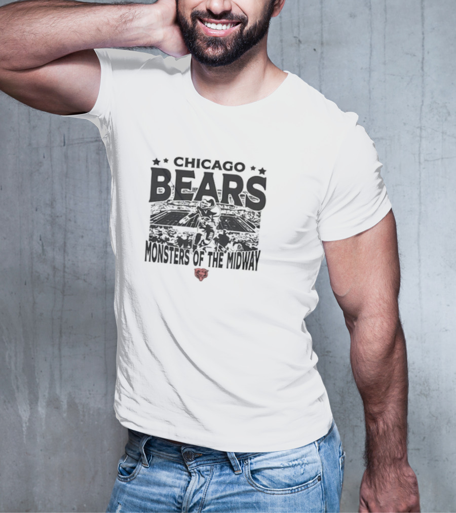 Chicago Bears Monsters Of The Midway Stadium T-Shirt