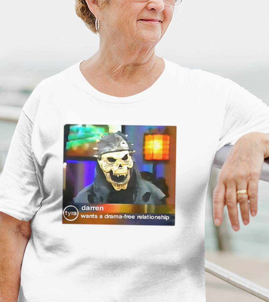 Tyra Darren Wants A Drama-Free Relationship Skeleton Mask T-Shirt
