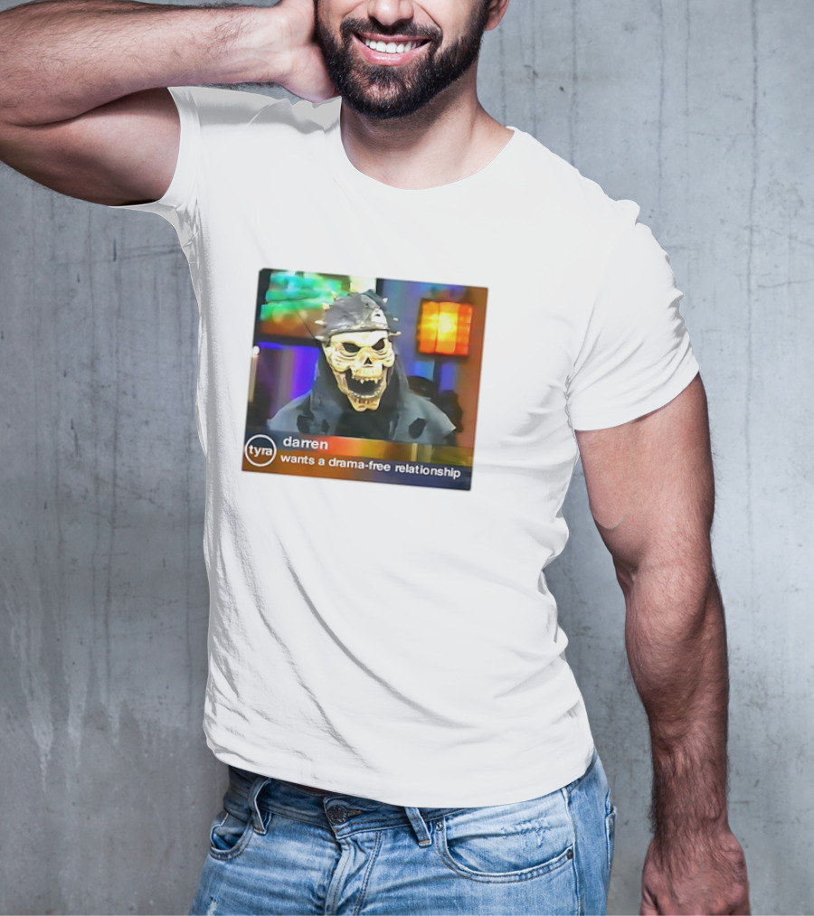 Tyra Darren Wants A Drama-Free Relationship Skeleton Mask T-Shirt