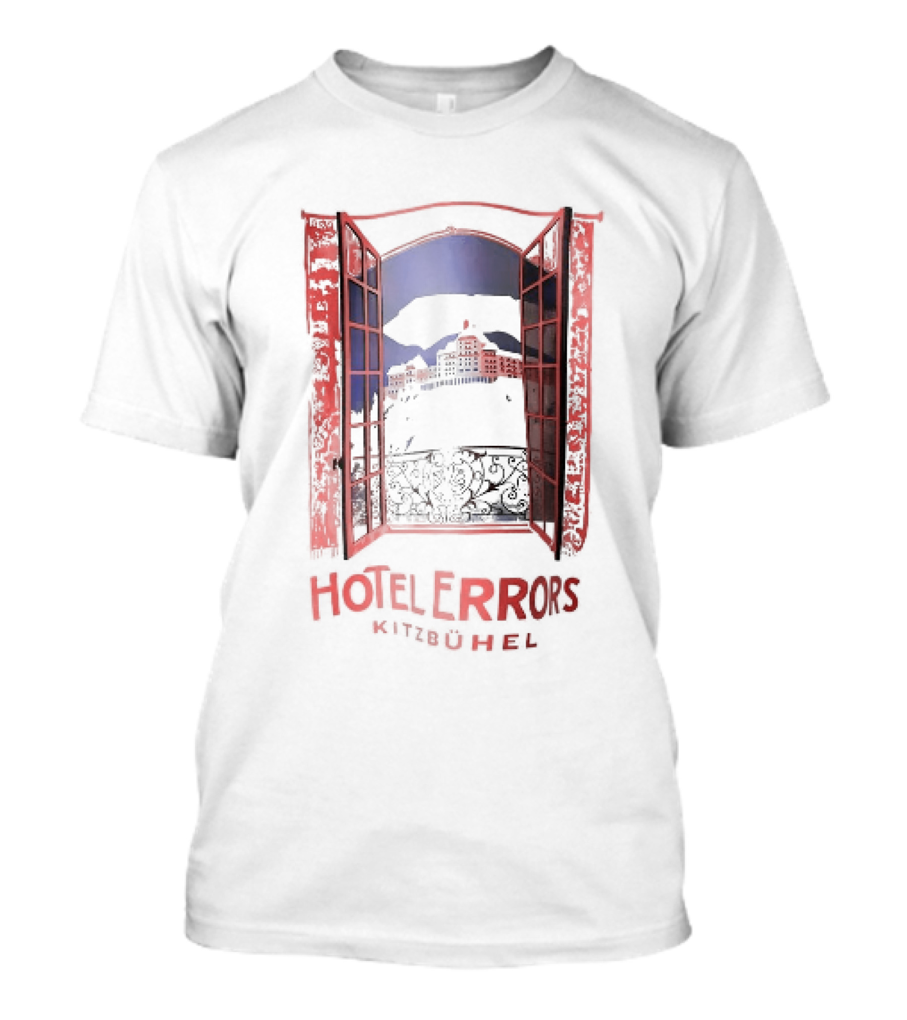 Hotel Errors Kitzbühel Mountain View Vintage Window T-Shirt