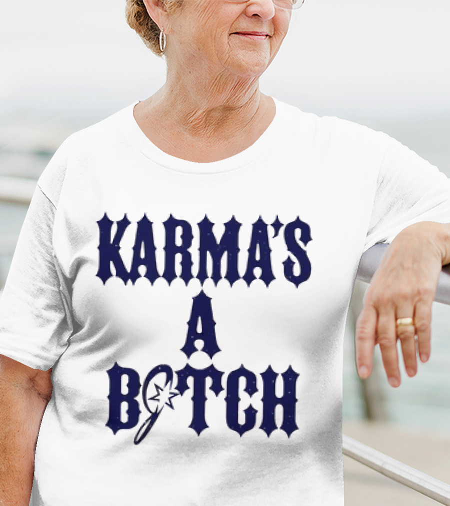 Karma's A Bitch Magic Wand Stars T-Shirt