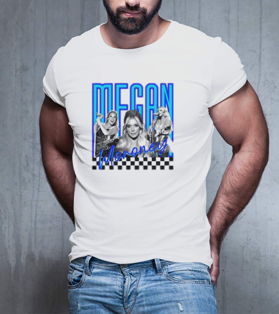 Megan Moroney Country Music Retro Checkered T-Shirt
