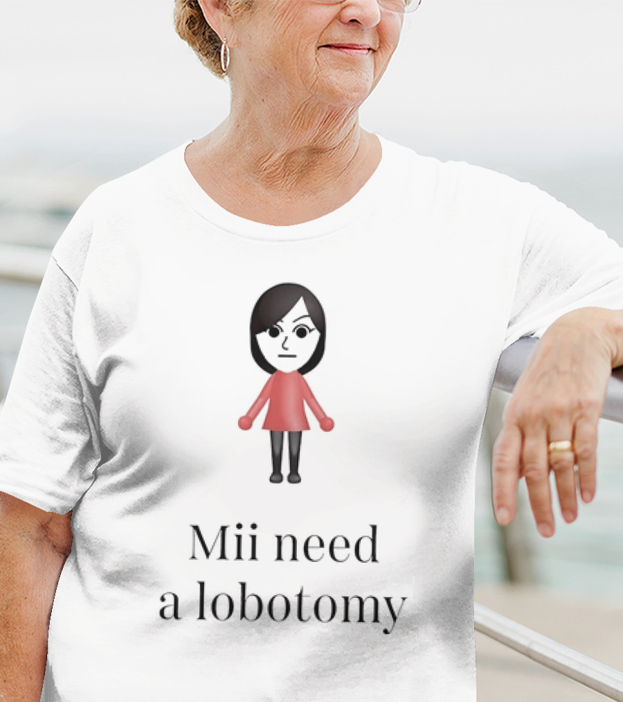 Mii Character Expression Mii Need A Lobotomy T-Shirt