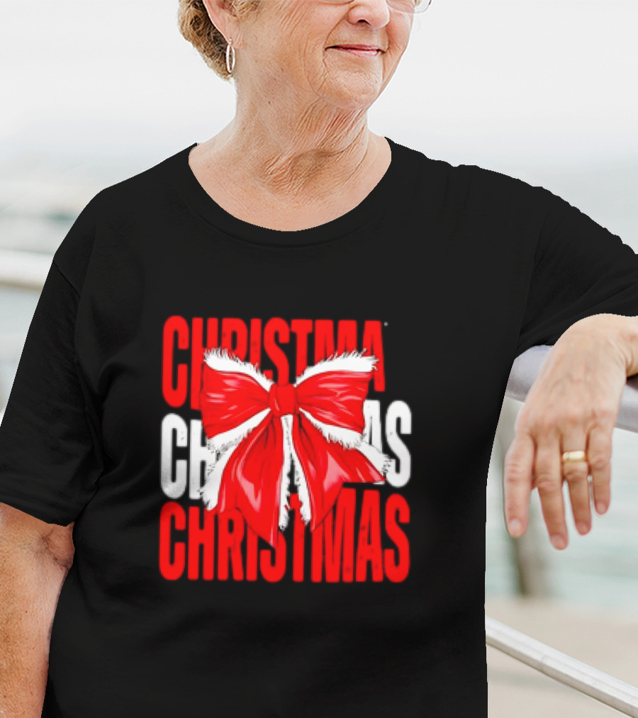 Christmas Santa Claus Bow T-Shirt