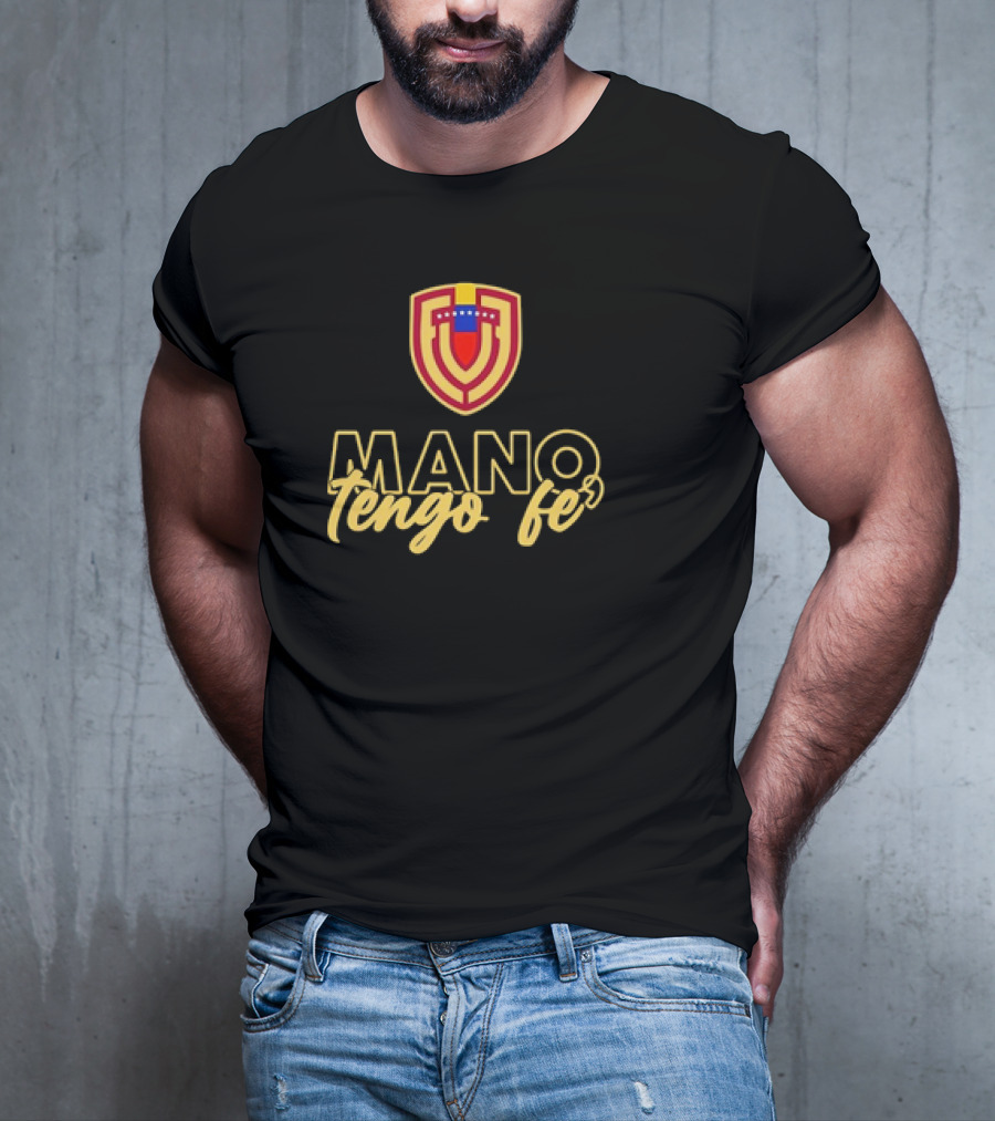 MANO TENGO FE Venezuela Football Team Logo Crest T-Shirt