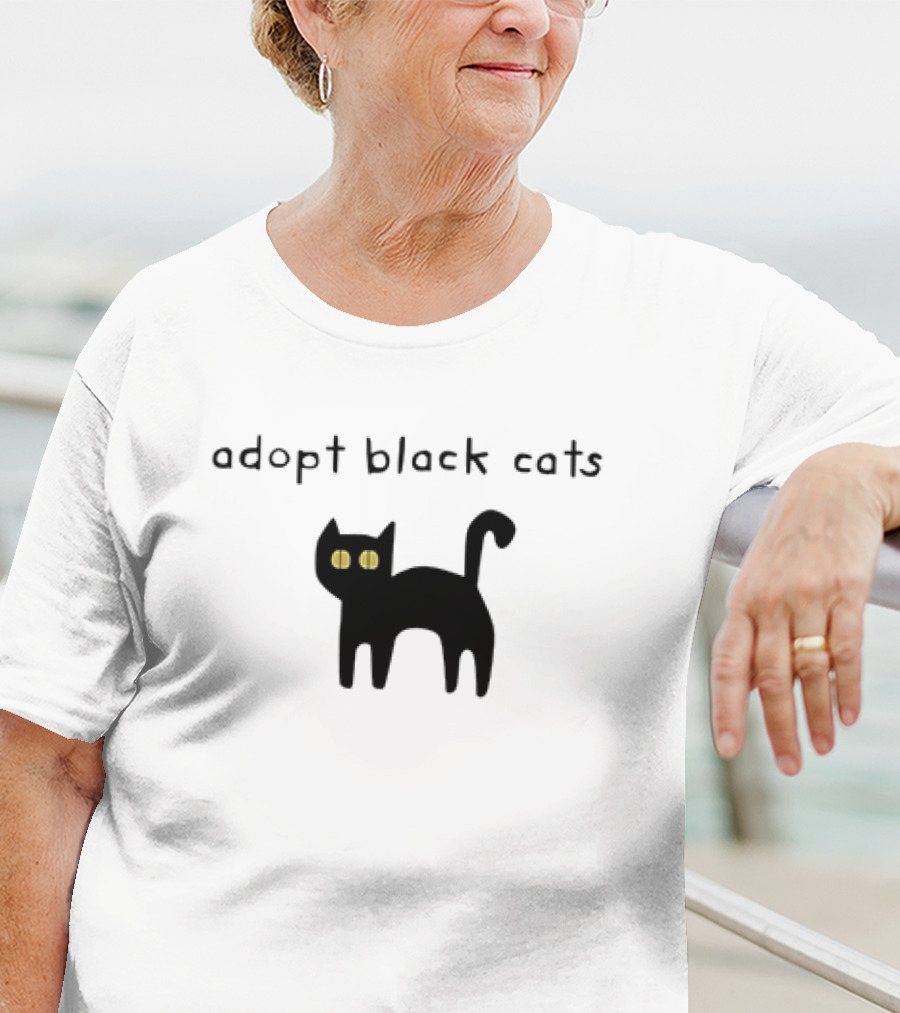 Adopt Black Cats With Yellow Eyes T-Shirt