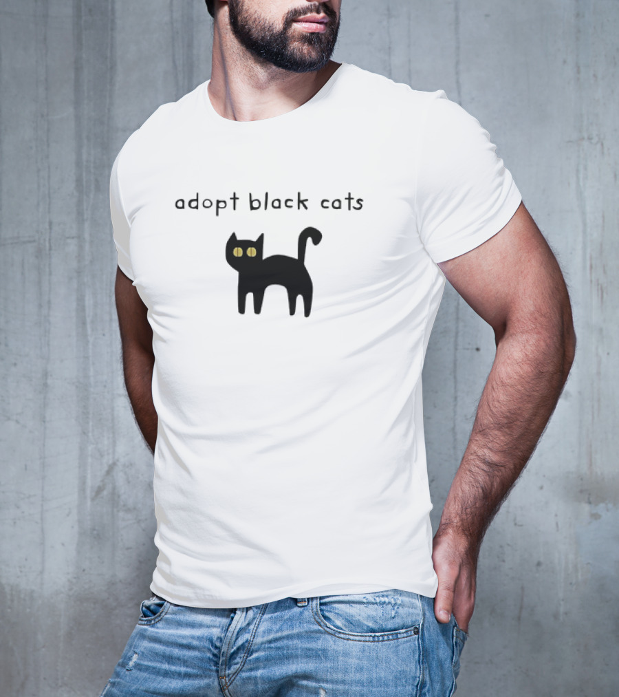 Adopt Black Cats With Yellow Eyes T-Shirt