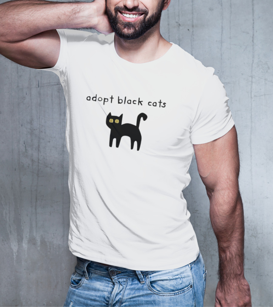 Adopt Black Cats With Yellow Eyes T-Shirt