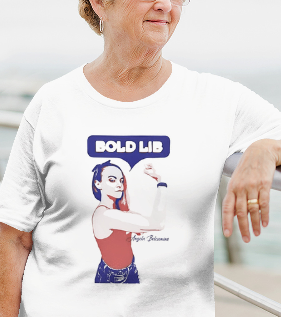 Bold Lib Angela Belcamino Retro Style Empowerment T-Shirt