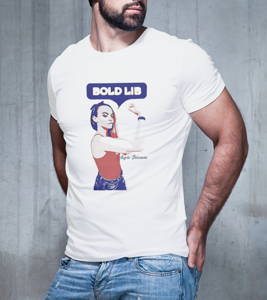 Bold Lib Angela Belcamino Retro Style Empowerment T-Shirt