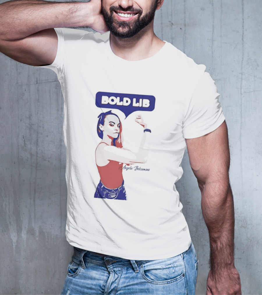 Bold Lib Angela Belcamino Retro Style Empowerment T-Shirt