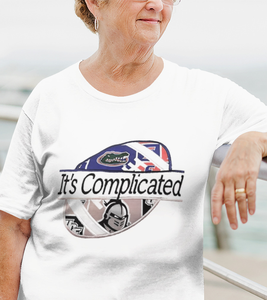It's Complicated Florida Gators UCF Knights Logo Sports Rivalry T-Shirt