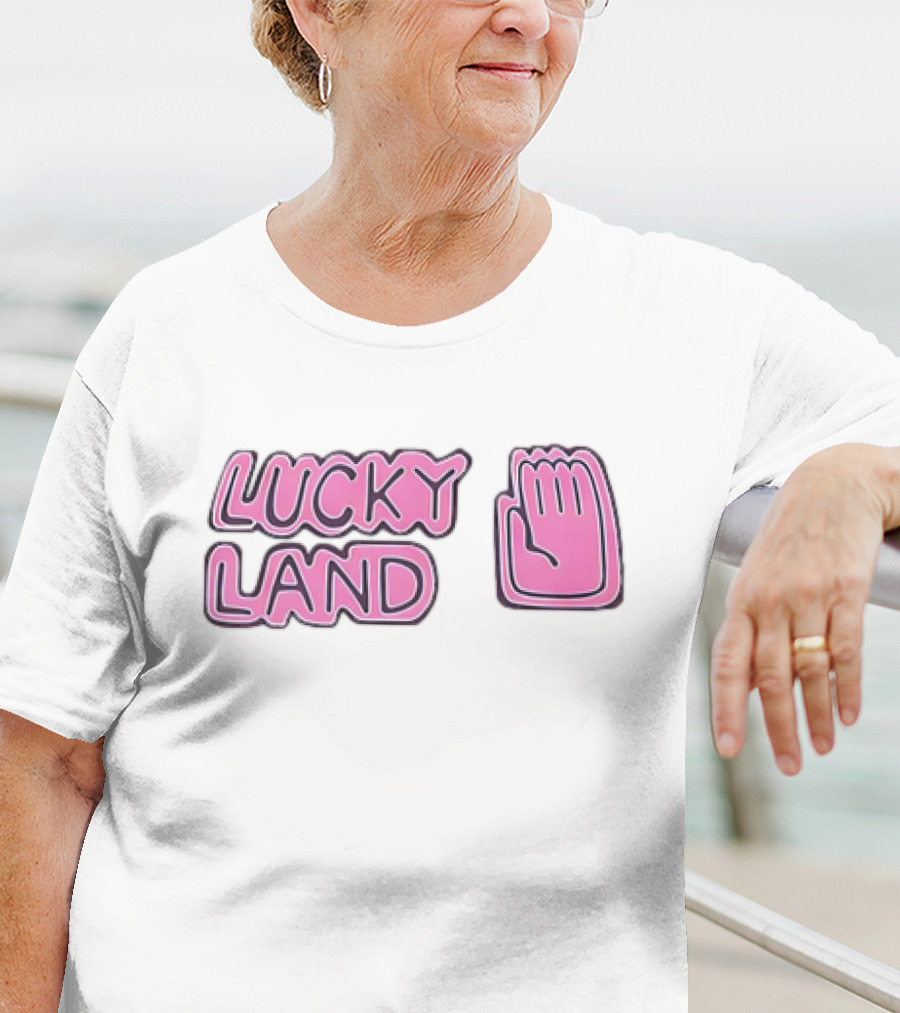 Lucky Land Jojo Jotaro Hand Pink T-Shirt