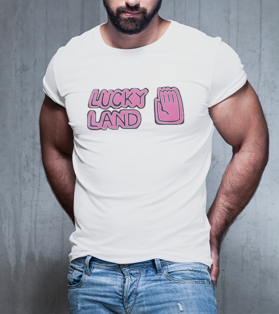 Lucky Land Jojo Jotaro Hand Pink T-Shirt