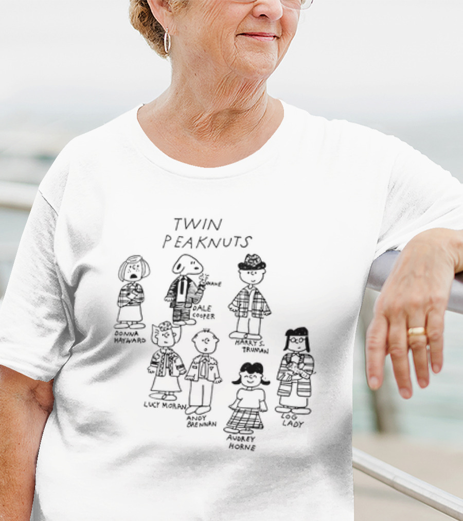 Twin Peaknuts Donna Dale Cooper Truman Lucy Andy Audrey Log Lady T-Shirt
