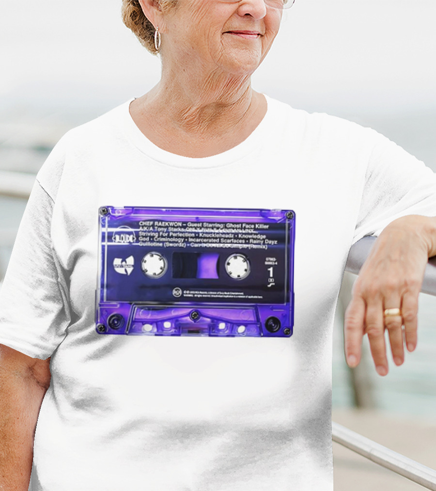 Chef Raekwon Purple Tape 1995 Loud Records Ghost Face Killer Featured Tracks T-Shirt