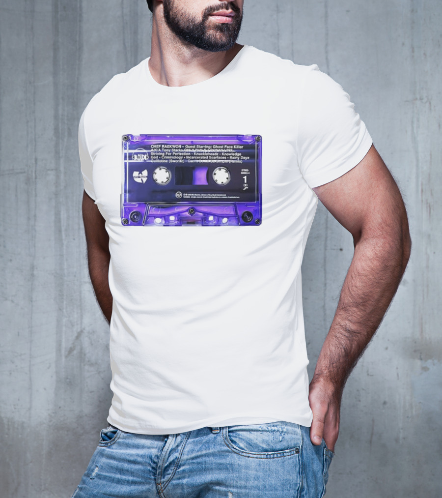 Chef Raekwon Purple Tape 1995 Loud Records Ghost Face Killer Featured Tracks T-Shirt