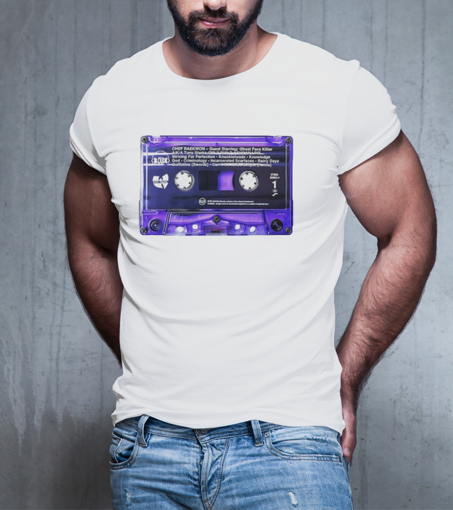 Chef Raekwon Purple Tape 1995 Loud Records Ghost Face Killer Featured Tracks T-Shirt