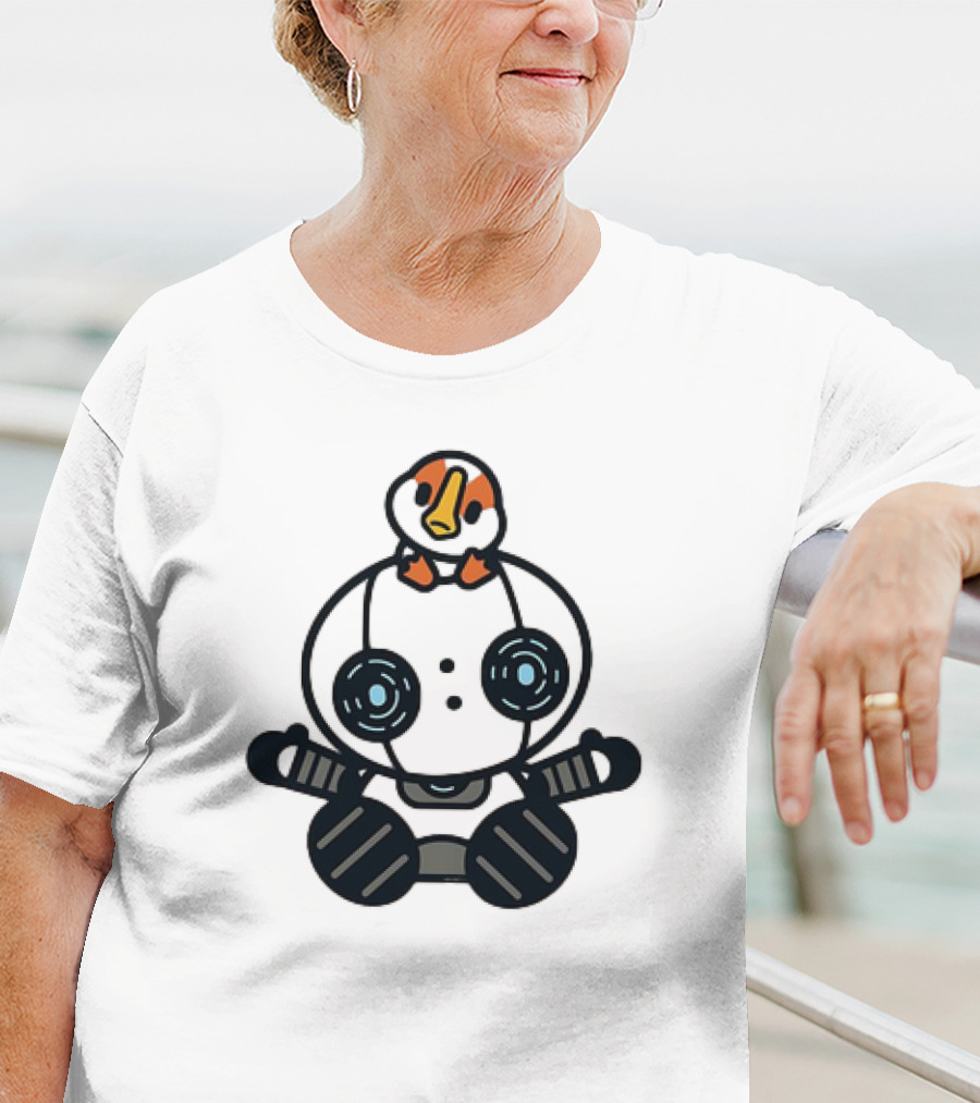 Roz And Brightbill The Wild Robot Hello Gosling Kawaii T-Shirt