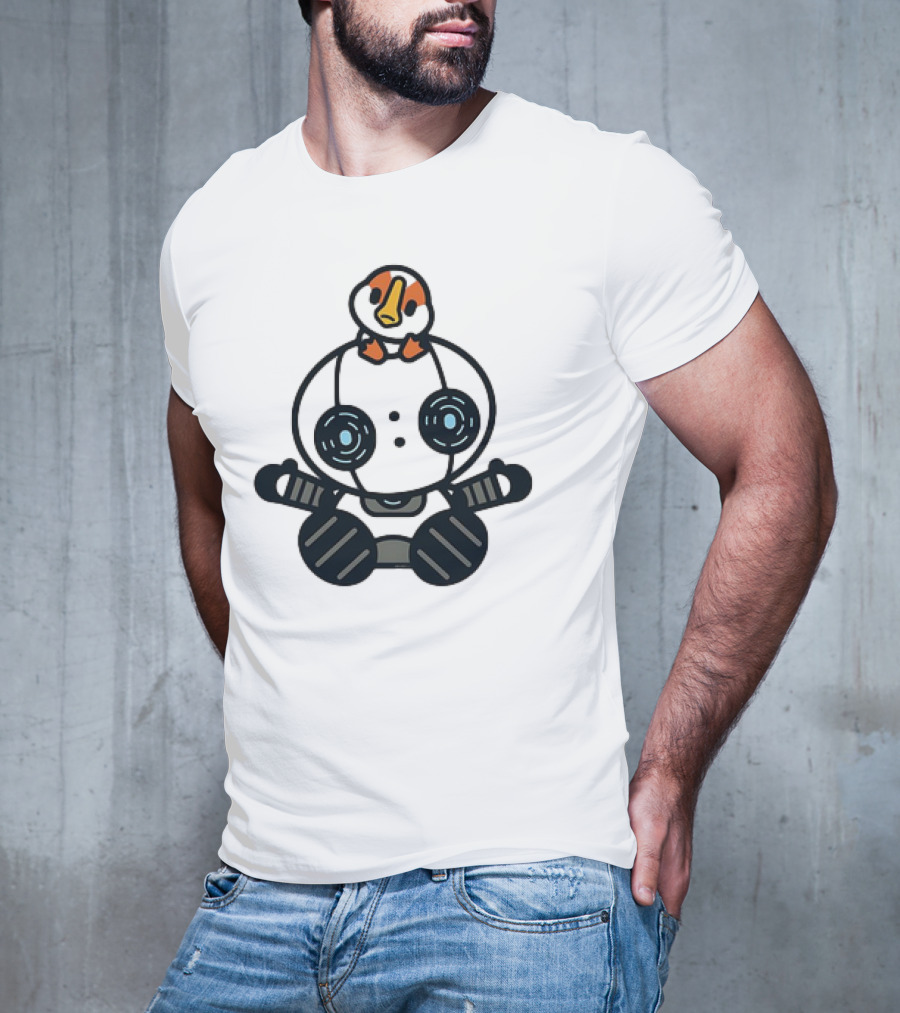 Roz And Brightbill The Wild Robot Hello Gosling Kawaii T-Shirt