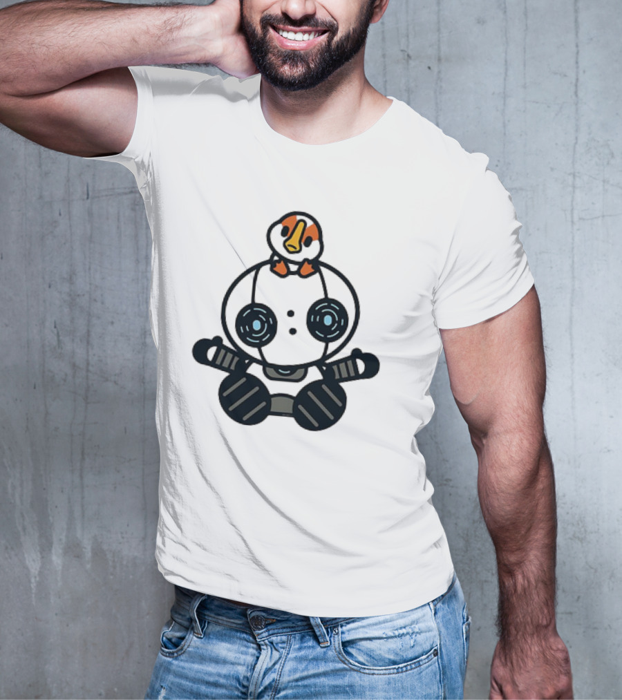 Roz And Brightbill The Wild Robot Hello Gosling Kawaii T-Shirt