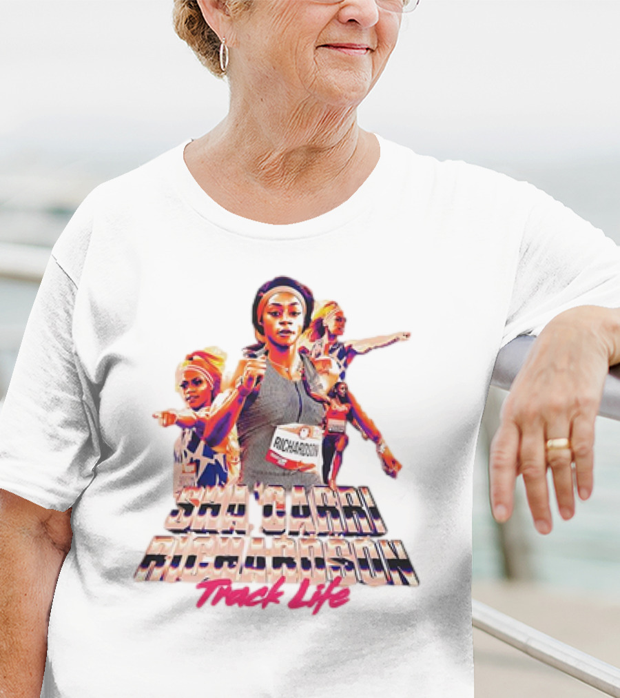 Sha'Carri Richardson Track Life Dynamic Athlete Portrayal T-Shirt