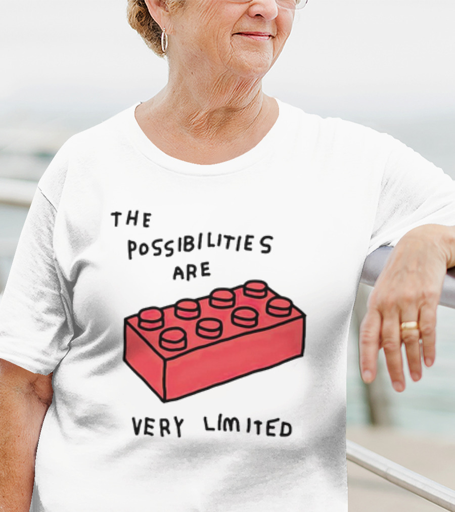 The Possibilities Are Very Limited Red Brick Block T-Shirt