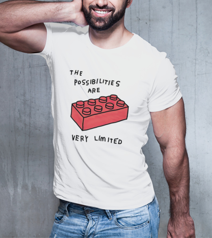 The Possibilities Are Very Limited Red Brick Block T-Shirt