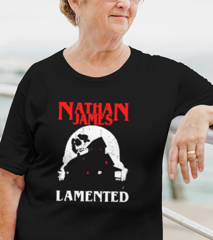 Nathan James Lamented Haunted Skull House T-Shirt