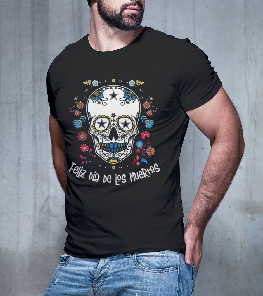 Dallas Cowboys Feliz Dia De Los Muertos T-Shirt