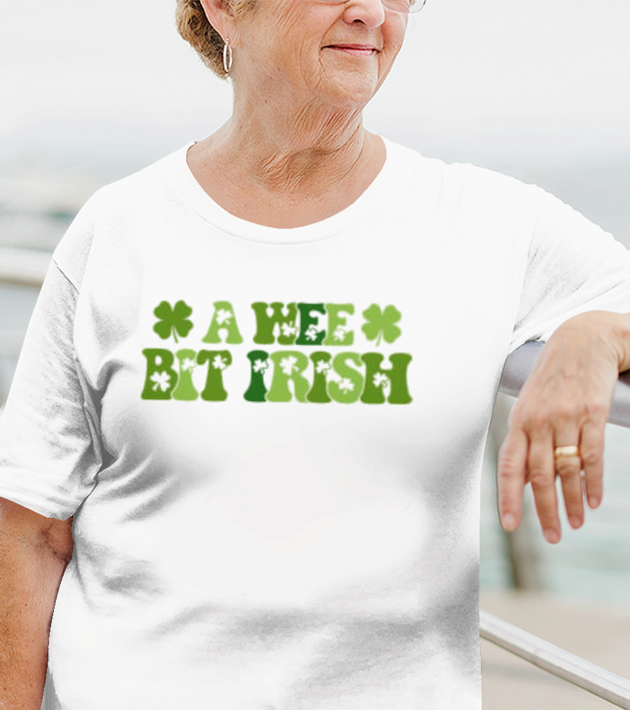 A Wee Bit Irish St Patrick’s Day Shamrock Heritage T-Shirt