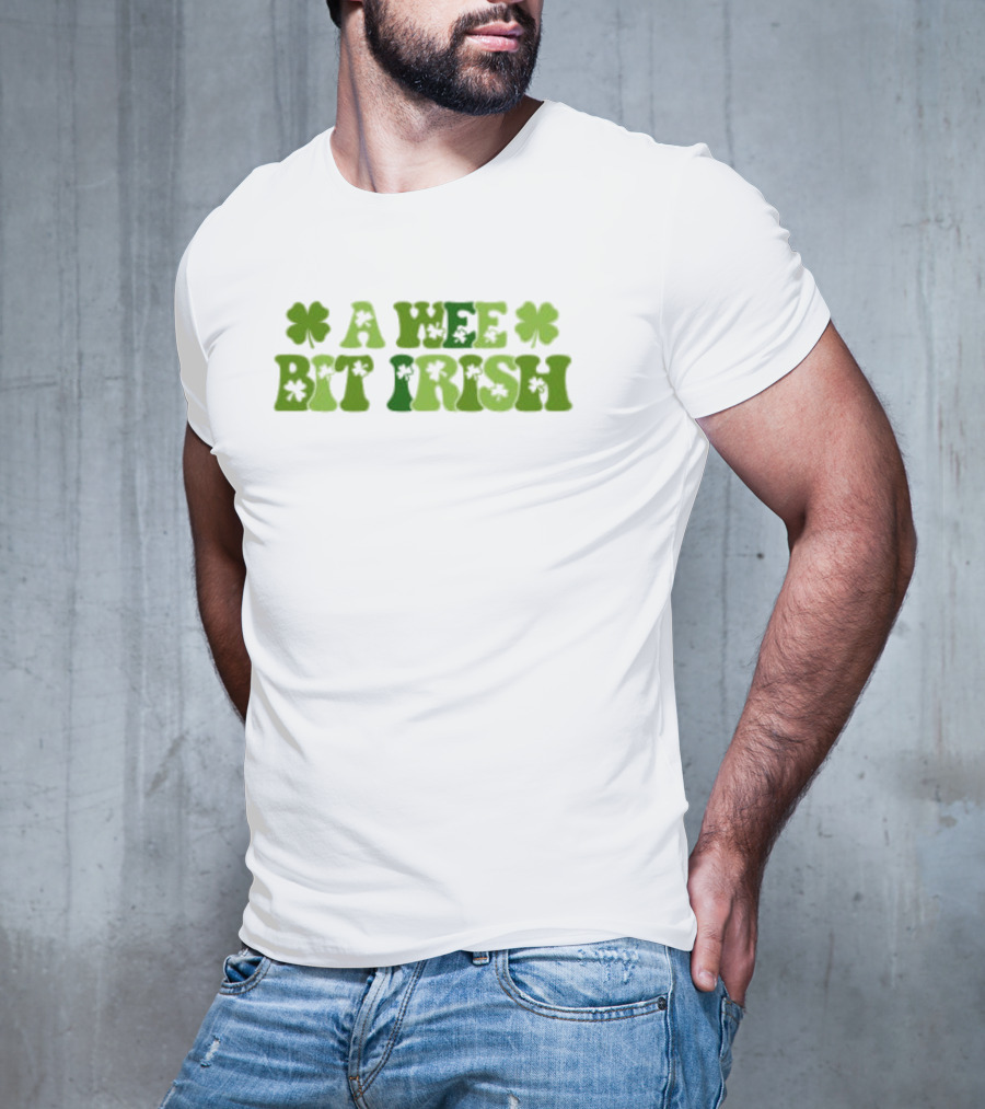 A Wee Bit Irish St Patrick’s Day Shamrock Heritage T-Shirt